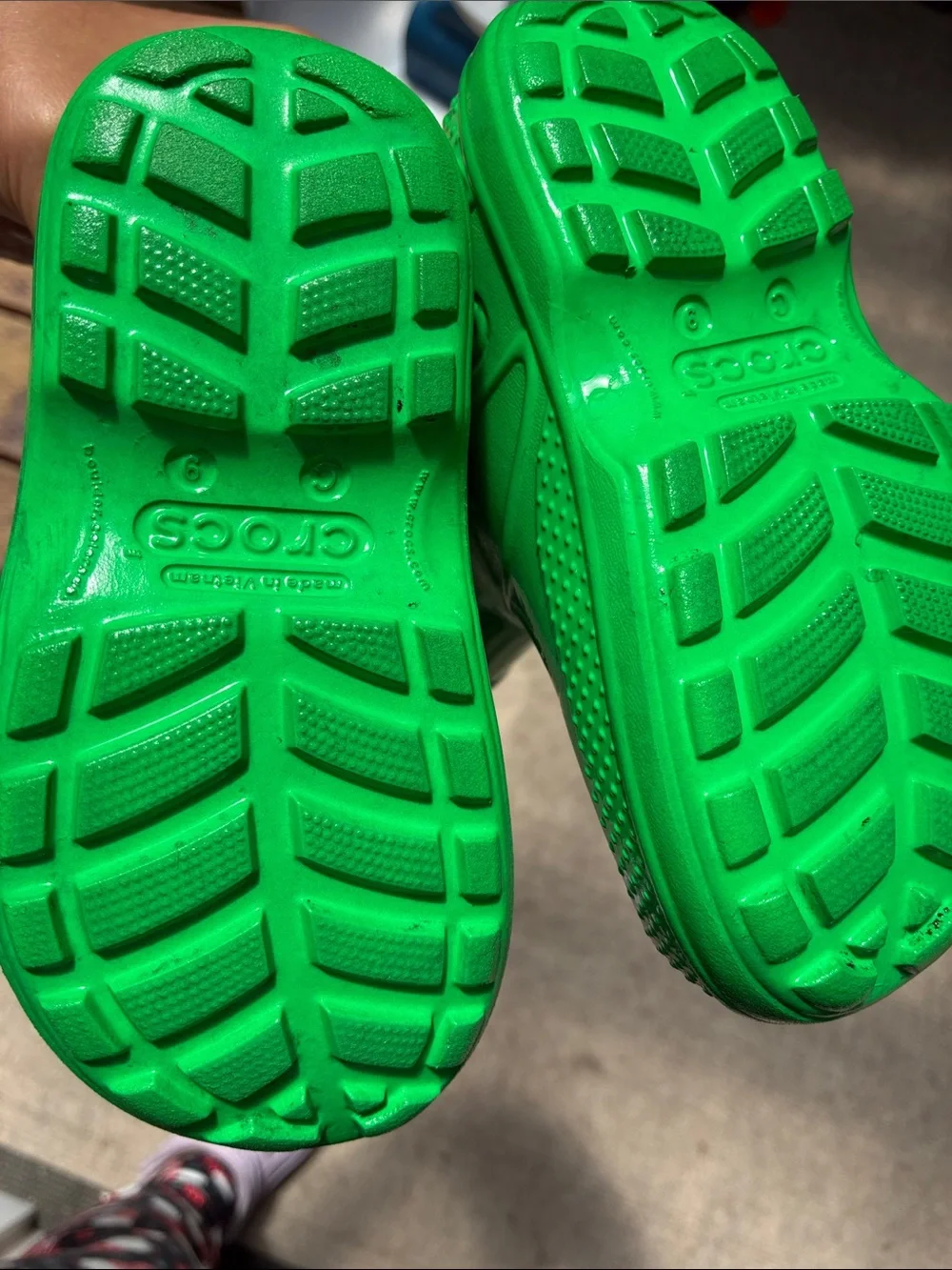 CROCS Kids Bright Green Rain Boots with Heel Loop Unisex